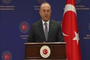 Dışişleri Bakanı Mevl&uuml;t &Ccedil;avuşoğlu, Mısır Dışişleri Bakanı Samih Şukri ile