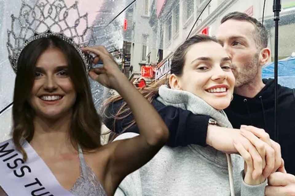 Miss Turkey g&uuml;zeli Aslı S&uuml;men, yeni sevgilisi Chris Bann ile
