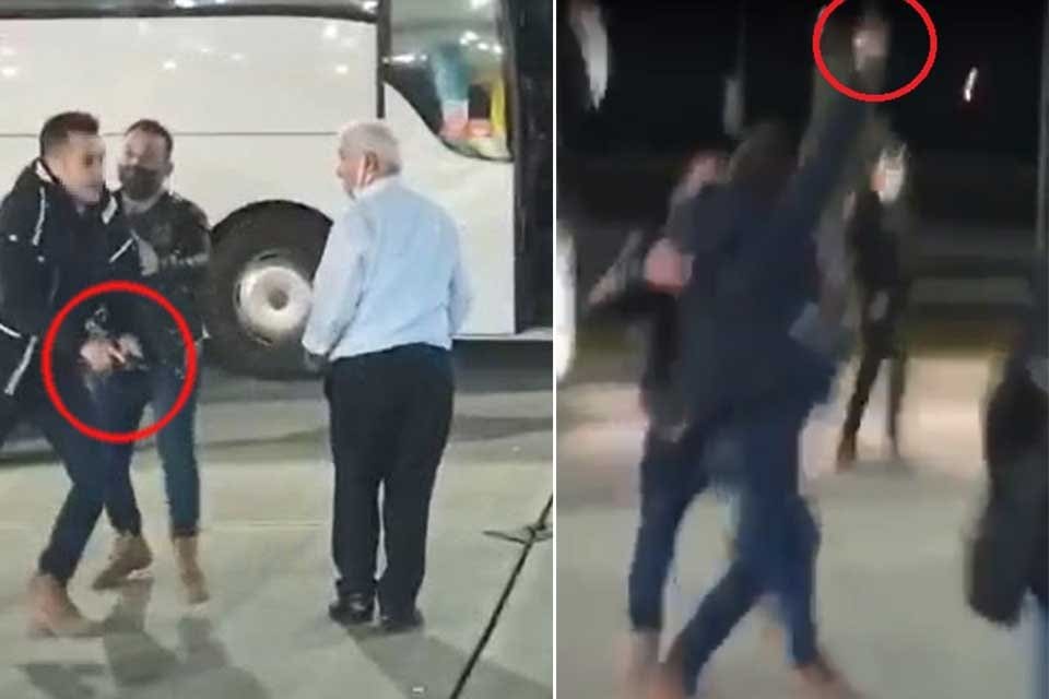 MANİSA'daki bir dinlenme tesisinde mola veren şehirlerarası otob&uuml;s&uuml;nde yolculuk yapan