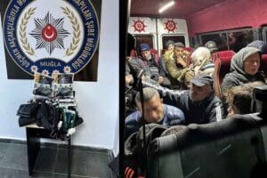 Muğla&rsquo;dan deniz yoluyla Yunan adalarına gitmek isteyen Suriye uyruklu 18