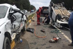 Muğla'nın Menteşe il&ccedil;esinde iki otomobilin &ccedil;arpışması sonucu 1 kişi hayatını