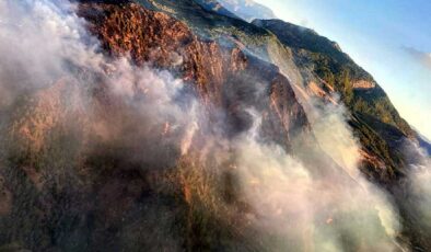 Muğla'daki korkutan orman yangını 11 saatte söndürüldü