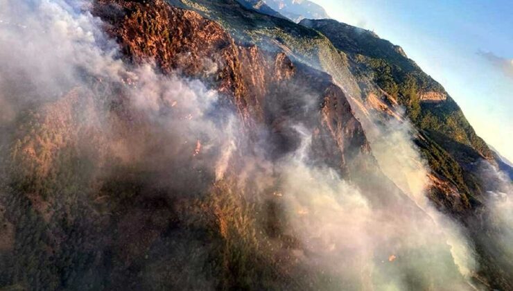 Muğla'daki korkutan orman yangını 11 saatte söndürüldü
