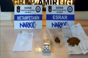 Muğla'da polisin d&uuml;zenlediği uyuşturucu operasyonlarında g&ouml;zaltına alınan 8 kişiden 6'sı