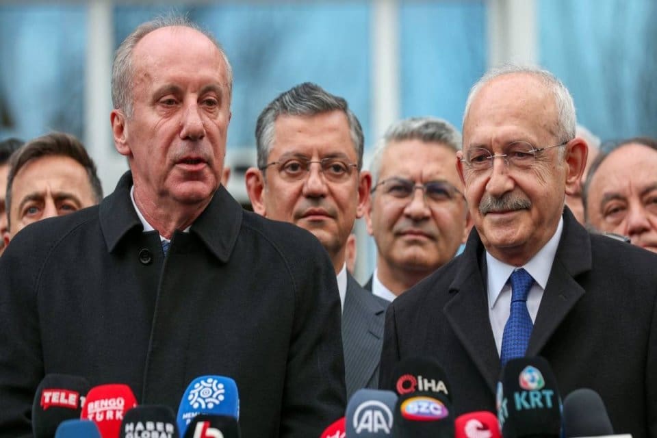 Cumhurbaşkanı adayı Memleket Partisi Genel Başkanı&nbsp;Muharrem İnce,&nbsp;Millet İttifakı'nın adayı CHP
