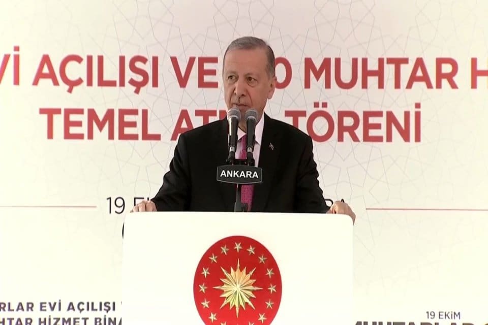 Cumhurbaşkanı Erdoğan, 19 Ekim Muhtarlar G&uuml;n&uuml; M&uuml;nasebetiyle Muhtarlar Evi A&ccedil;ılışı