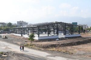 Bornova Belediyesi tarafından yapılan Nald&ouml;ken Mahallesi kapalı pazar yeri, Eyl&uuml;l
