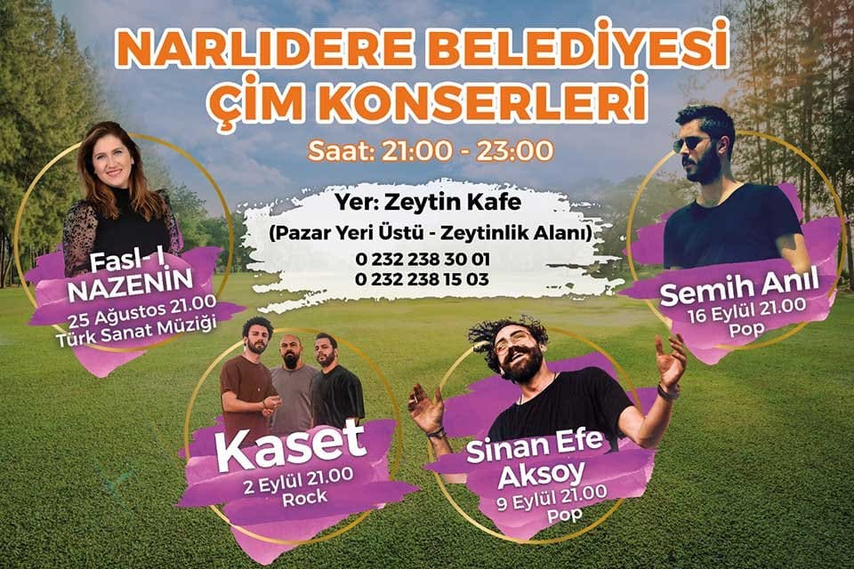 Pandemi yasaklarının kalkmasıyla k&uuml;lt&uuml;r- sanat etkinliklerine hız veren Narlıdere Belediyesi,