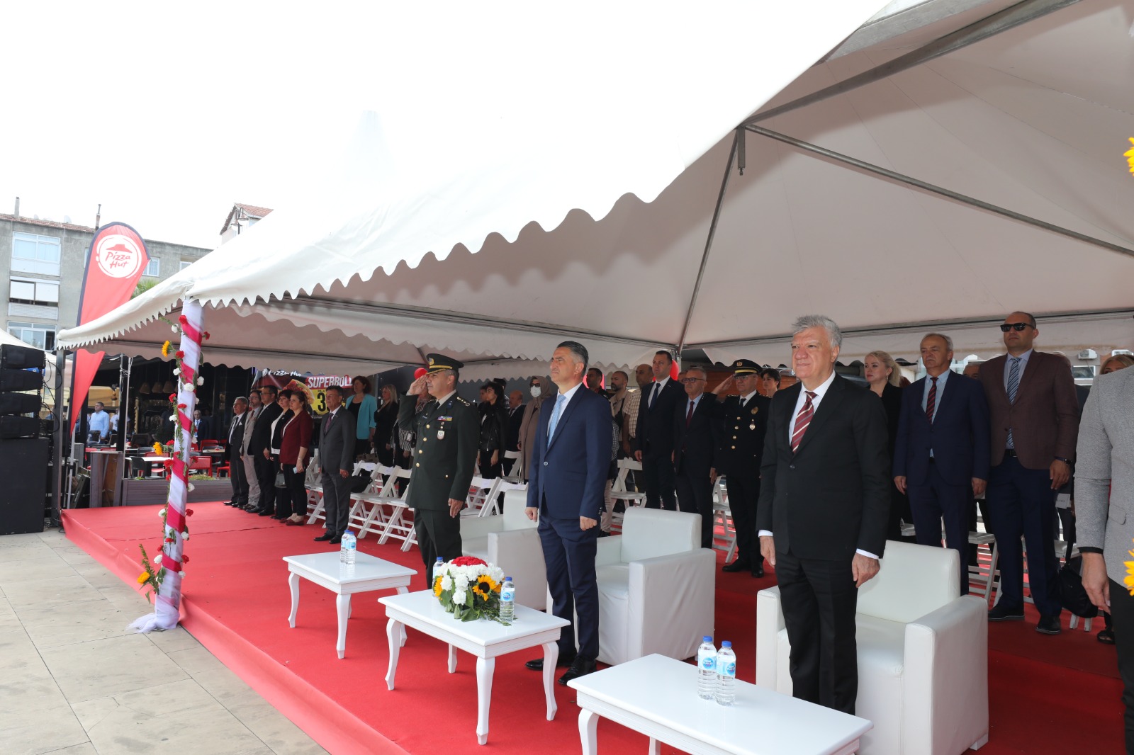 Törene, Narlıdere Kaymakamı Suat Dervişoğlu, Narlıdere Belediye Başkanı Ali Engin,
