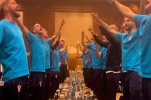 D&uuml;nya Kupası yarı finalinde Arjantin'e elenen Hırvatistan milli takımının Thompson