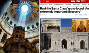 'Noel Baba' olarak bilinen Aziz Nikolaos'un Demre'deki kilisesinde 1850'de Rusların