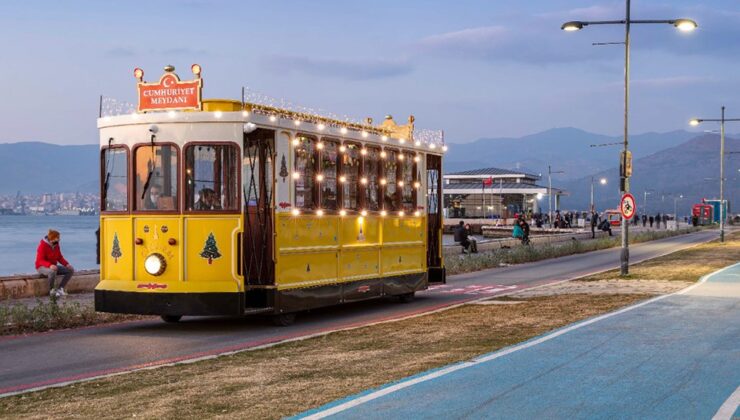Nostaljik tramvay Çiğdem yeni yıl için hazır