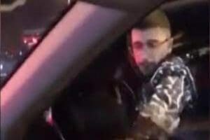 İstanbul Maltepe'de yaşanan yol verme tartışmasında i&ccedil;inde &ccedil;ocuk bulunan otomobilin
