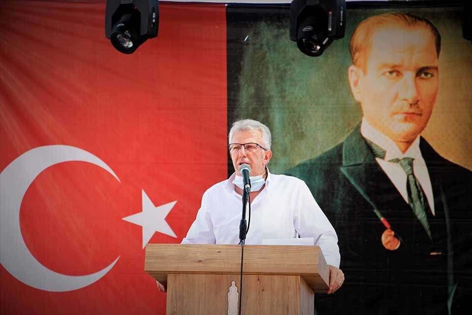 &Ouml;demiş Belediye Başkanı Mehmet Eriş, Cumhuriyetimizin kurucusu B&uuml;y&uuml;k &Ouml;nderimiz Gazi