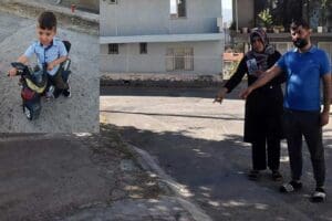 İzmir'in Karşıyaka il&ccedil;esinde ehliyetsiz s&uuml;r&uuml;c&uuml; Arzu D.'nin&nbsp;(39) kullandığı otomobille Emirhan&rsquo;a