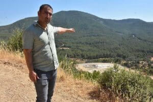 İzmir'in Seferihisar il&ccedil;esine bağlı kırsal Orhanlı Mahallesi'nde &ouml;zel şirket tarafından