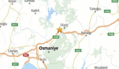 Osmaniye’de 4,1 büyüklüğünde deprem