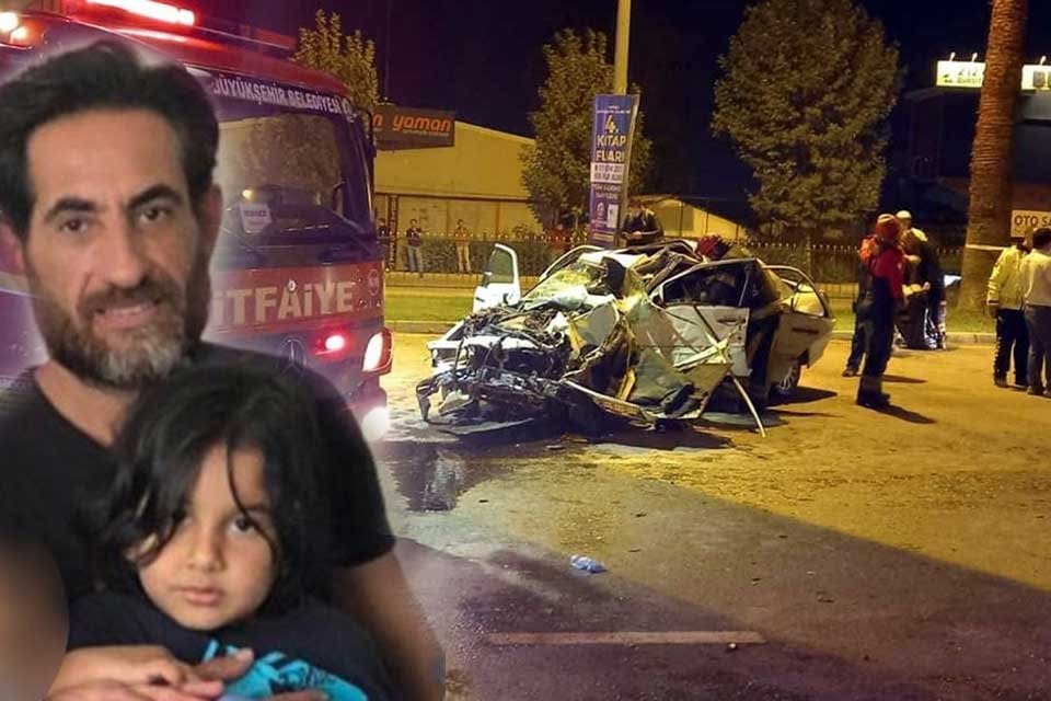 Denizli'nin Merkezefendi il&ccedil;esinde k&ouml;pr&uuml; ayağına &ccedil;arpan otomobildeki s&uuml;r&uuml;c&uuml; Alaattin Taş