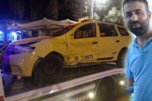 İzmir'in Buca il&ccedil;esinde, otomobille &ccedil;arpışan taksinin s&uuml;r&uuml;c&uuml;s&uuml; Mehmet Salih Aslan
