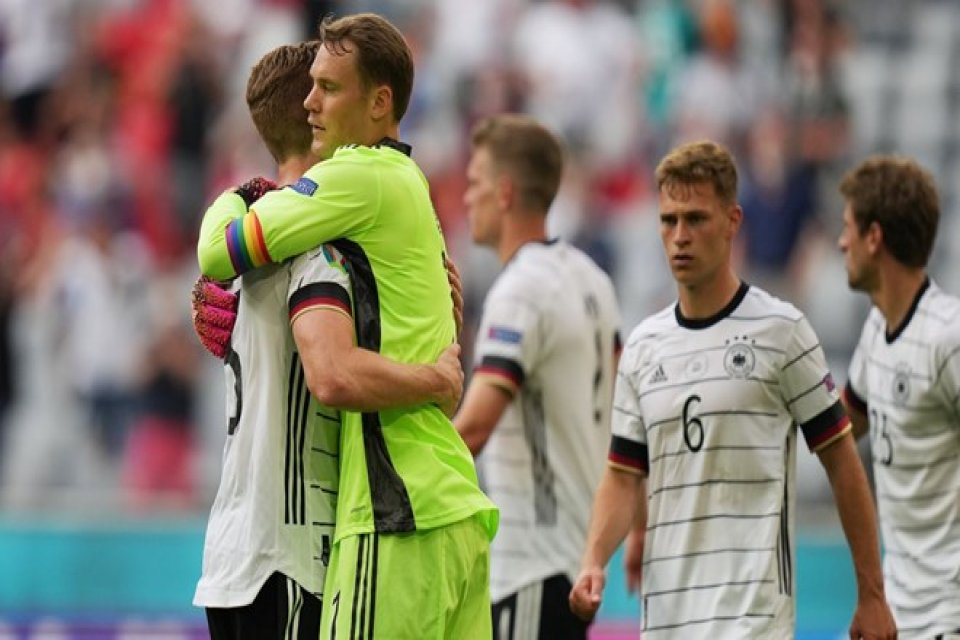 Almanya Euro 2020 F Grubu ma&ccedil;ında Portekiz'i 4-2 yenerken; b&uuml;y&uuml;k