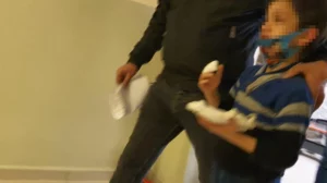 Bursa&rsquo;da parkta oyun oynayan Suriye uyruklu Ahmet A.'nın (8) spor