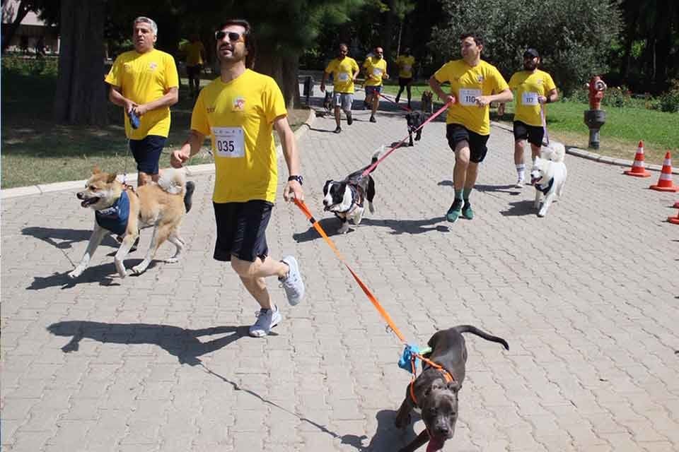 İzmir B&uuml;y&uuml;kşehir Belediyesi tarafından organize edilen Reflex Patili Dostlar Koşusu,