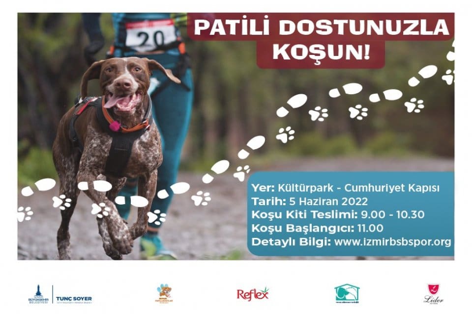 İzmir B&uuml;y&uuml;kşehir Belediyesi 5 Haziran&rsquo;da Reflex Patili Dostlar Koşusu d&uuml;zenleyecek.