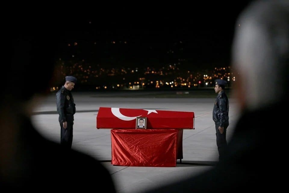Kahramanmaraş'ta Jandarma Pilot Kıdemli Albay&nbsp;Oğuzhan Adalıoğlu helikopter pervanesinin &ccedil;arpması nedeniyle
