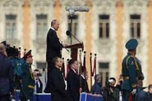 Rusya Devlet Başkanı Vladimir Putin, Rusya'nın başkenti Moskova'da d&uuml;zenlenen 9