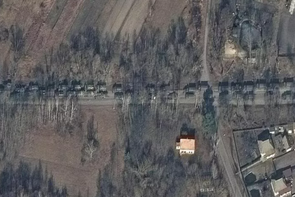 ABD merkezli uydu şirketi Maxar, Ukrayna'nın başkenti Kiev'e giden 5