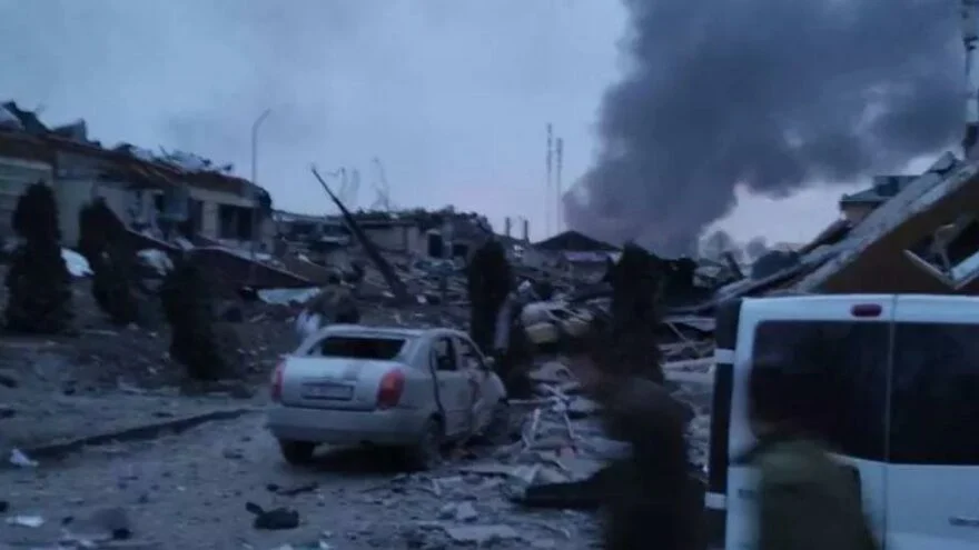 Rusya ile Ukrayna arasındaki savaşı tırmanırken, Ukrayna'nın Polonya sınırındaki kenti