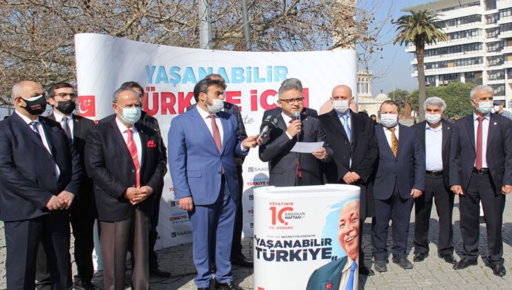 Saadet Partisi İzmir, Erbakan’ı vefatının 10. yılında andı