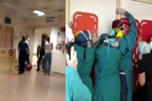 Ankara'da, Ke&ccedil;i&ouml;ren Eğitim ve Araştırma Hastanesi'nde sağlık &ccedil;alışanlarına y&ouml;nelik saldırıya