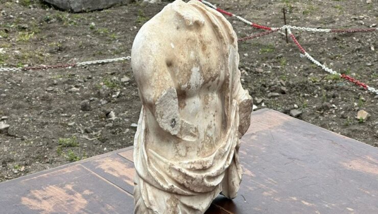 Saraçhane’deki kazıdan Roma heykeli çıktı