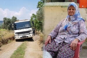 İzmir'in Tire il&ccedil;esinde şehit annesi 81 yaşındaki Emine Y&uuml;ksel'in evine