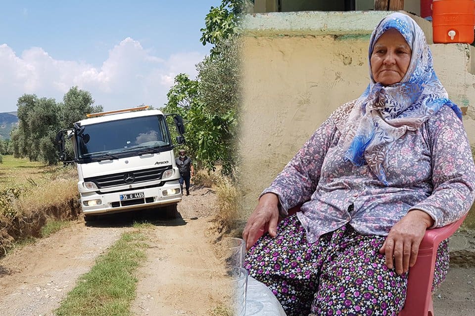 İzmir'in Tire il&ccedil;esinde şehit annesi 81 yaşındaki Emine Y&uuml;ksel'in evine