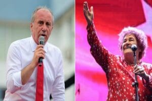 Instagram ve Twitter hesabından paylaşım yapan Bağcan, Muharrem İnce ile
