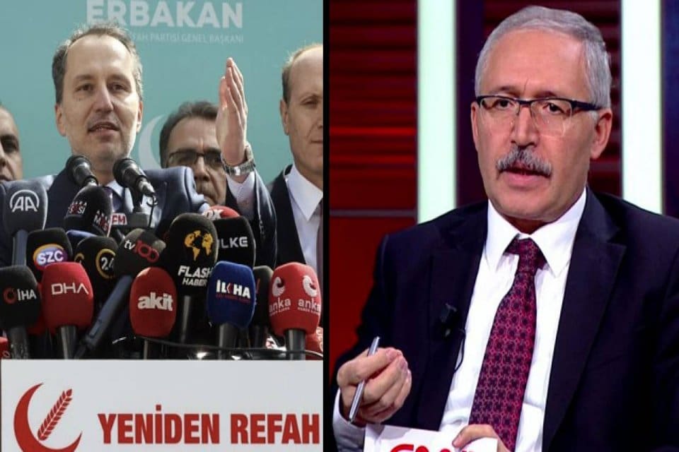 H&uuml;rriyet yazarı&nbsp;Abdulkadir Selvi,&nbsp;Yeniden Refah Partisi'nin Cumhur İttifakı ile ittifak yapmamasına