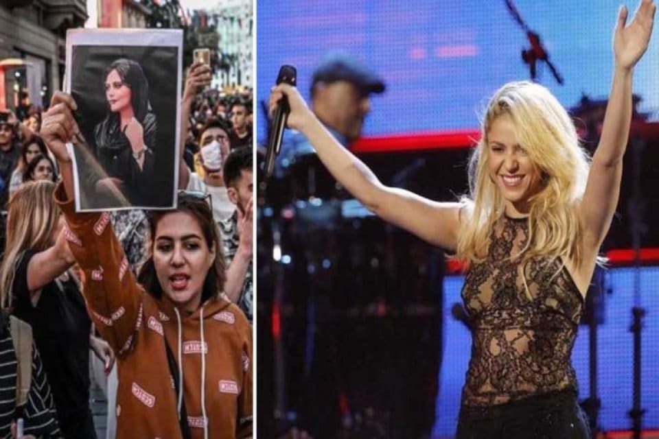 &Uuml;nl&uuml; şarkıcı Shakira, Mahsa J&icirc;na Amini'nin &ouml;ld&uuml;r&uuml;lmesinin ardından başlayan protestolara
