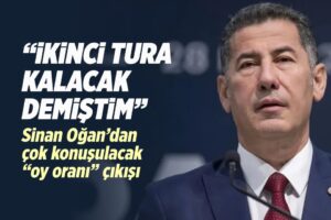 ATA İttifakı Cumhurbaşkanı Adayı Sinan Oğan, seçim sonuçlarıyla ilgili açıklamada