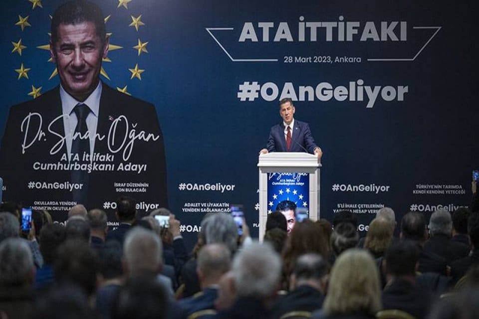 Ata İttifakı'nın cumhurbaşkanı adayı&nbsp;Sinan Oğan,&nbsp;14 Mayıs'ta yapılacak cumhurbaşkanı se&ccedil;iminin ikinci