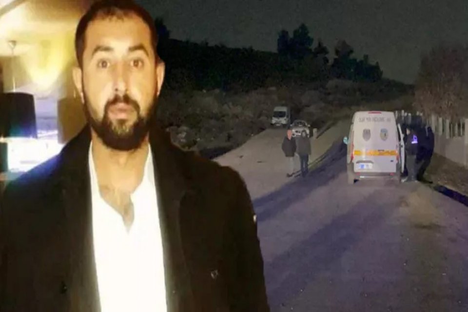 Gaziantep&rsquo;te, boş arazide tabancayla vurulmuş bulunan Egemen Dağdeviren'in (35) cenazesi,
