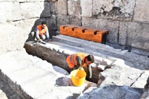 İzmir B&uuml;y&uuml;kşehir Belediyesi&rsquo;nin desteğiyle 5 yıldır kazı &ccedil;alışmalarının s&uuml;rd&uuml;ğ&uuml; Smyrna