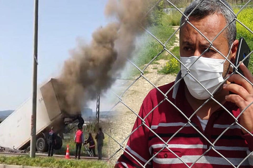 Mersin&rsquo;de şof&ouml;r&uuml;n&uuml;n direksiyon başında uyuduğu &ouml;ne s&uuml;r&uuml;len TIR, dereye d&uuml;şt&uuml;.