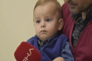 Konya'da 14 aylık G&ouml;kt&uuml;rk Satılmış'ın sağ b&ouml;breğindeki 40 adet taş,