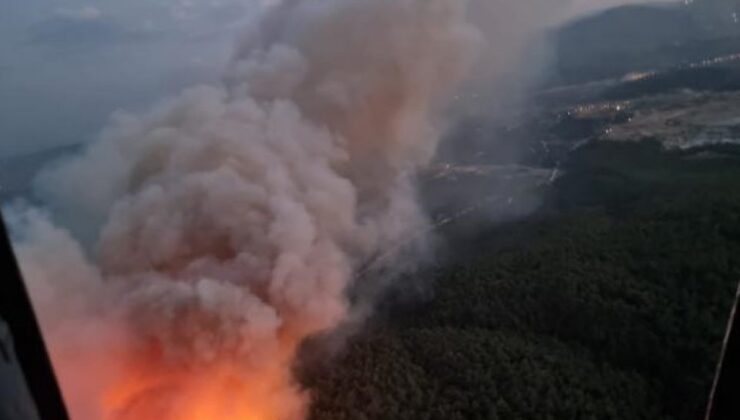 Soma'daki orman yangını 12 saatte kontrol altına alındı