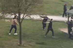 İstanbul Gaziosmanpaşa'da iki yabancı uyruklu grubun sopa ve kemerlerle başlayan