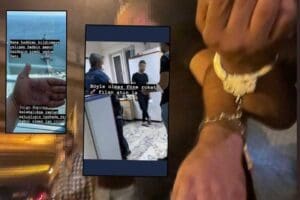 İzmir'de, polis uygulamasında durdurulan otomobilde bir miktar uyuşturucu ile yakalanıp