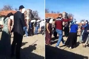 Afyonkarahisar'ın Dinar il&ccedil;esinde jandarma ekipleri sosyal medya g&ouml;r&uuml;nt&uuml;lerinden yola &ccedil;ıkarak,