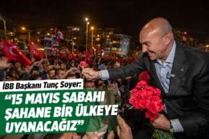 Cumhurbaşkanlığı se&ccedil;imi ve genel se&ccedil;imler &ouml;ncesi Karşıyaka kırmızı beyaza boyandı.